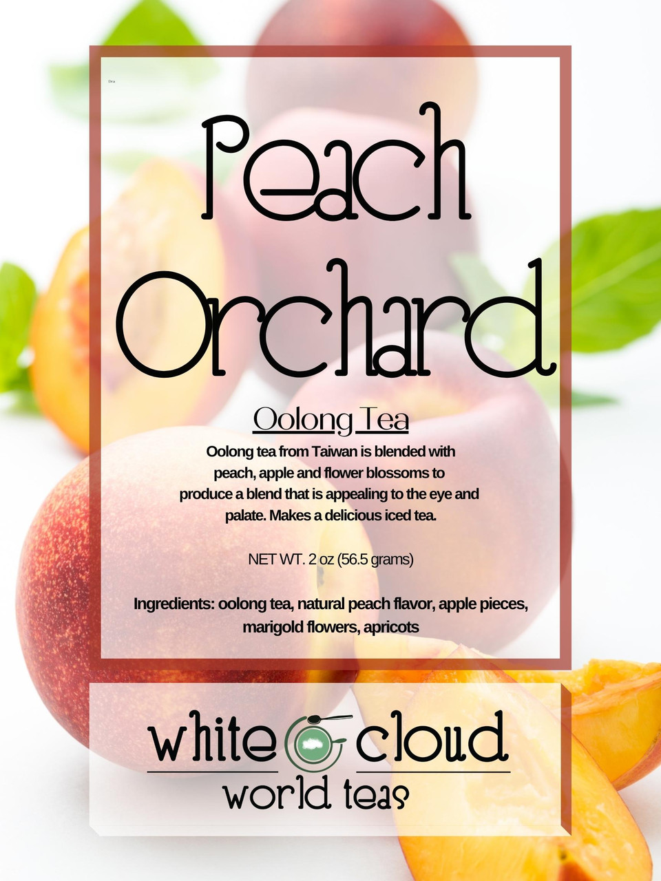 Loose Leaf Peach Blossom White Tea