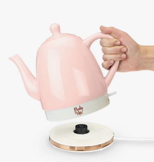 Noelle™ Pink Ceramic Electric Tea Kettle By Pinky Up® - White Cloud World  Teas