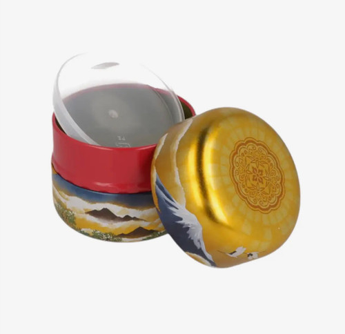 Tea Canister Mt Fuji Gold- Japan 2.8 oz