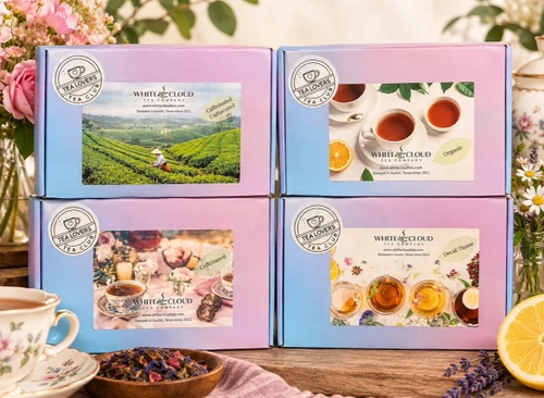  Caffeinated Flavored Tea Sampler
Discover a delicious collection of five flavored caffeinated teas from White Cloud Tea Company. This sampler is designed for tea lovers who enjoy the energy of black and green tea combined with unique, flavorful ingredients. From sweet and creamy to refreshing and fruity, there is something new to enjoy in every cup.
Each sampler includes five 1 oz bags of loose leaf tea:
Lavender Vanilla Earl Grey
A beautiful twist on a classic Earl Grey, combining black tea with lavender, orange, blue cornflowers, and natural vanilla, bergamot, and crème flavors. Smooth, floral, and wonderfully creamy with the familiar citrusy character of bergamot.
Watermelon Lime
A refreshing organic green tea blended with lime, apple pieces, lime leaves, cornflower petals, watermelon, and natural flavors. Bright, fruity, and refreshing, with a delicious combination of sweet watermelon and zesty lime.
French Macaron
A dessert-inspired black tea featuring apple pieces, sliced almonds, mallow blossoms, natural flavoring, and freeze-dried yogurt granules. Rich, creamy, and indulgent, this tea brings the flavors of a French pastry to your teacup.
Allergy Information: Contains milk and tree nuts (almonds).
Chocolate Mint
A delicious black tea blended with blackberry, peppermint, and natural flavors. The rich tea pairs beautifully with cool, refreshing peppermint for a smooth cup with a hint of chocolate-inspired sweetness.
Butterscotch
A comforting black tea blended with apple pieces, cocoa nibs, rose hips, butterscotch flavor, and marigold flowers. Sweet and rich with warm dessert-like notes, making it a cozy choice for an afternoon or evening cup.
Why Loose Leaf Tea?
At White Cloud Tea Company, we believe great tea starts with quality ingredients and plenty of room for the leaves and botanicals to bloom. Loose leaf tea allows the ingredients to fully expand during steeping, creating a fuller flavor and more enjoyable cup. Our teas are packaged in resealable, light-resistant bags to help preserve freshness.
What's Included
5 flavored loose leaf tea varieties
1 oz of each tea
5 oz total tea
A selection of caffeinated black and green teas
Unique fruit, floral, mint, chocolate, and dessert-inspired flavors
A wonderful introduction to White Cloud Tea Company's flavored tea collection
Whether you enjoy classic Earl Grey with a twist, refreshing fruit flavors, or rich dessert-inspired teas, this sampler makes it easy to explore five distinctive caffeinated blends and discover a new favorite.