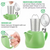 Pluto Porcelain Teapot with infuser/strainer 18oz -Green
