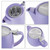 Pluto Porcelain Teapot  with infuser/strainer 18oz -Purple