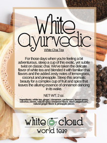 white ayurvedic chai, white chai tea