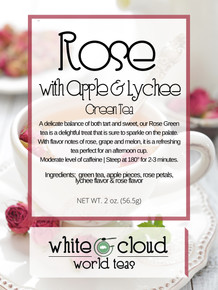 Rose Green Tea Apple Lychee loose leaf tea