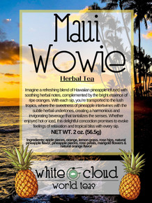 Maui Wowie Pineapple Herbal Tea Tropical tea no caffeine, herbal tisane