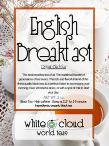 organic English Breakfast Black Tea loose leaf black tea