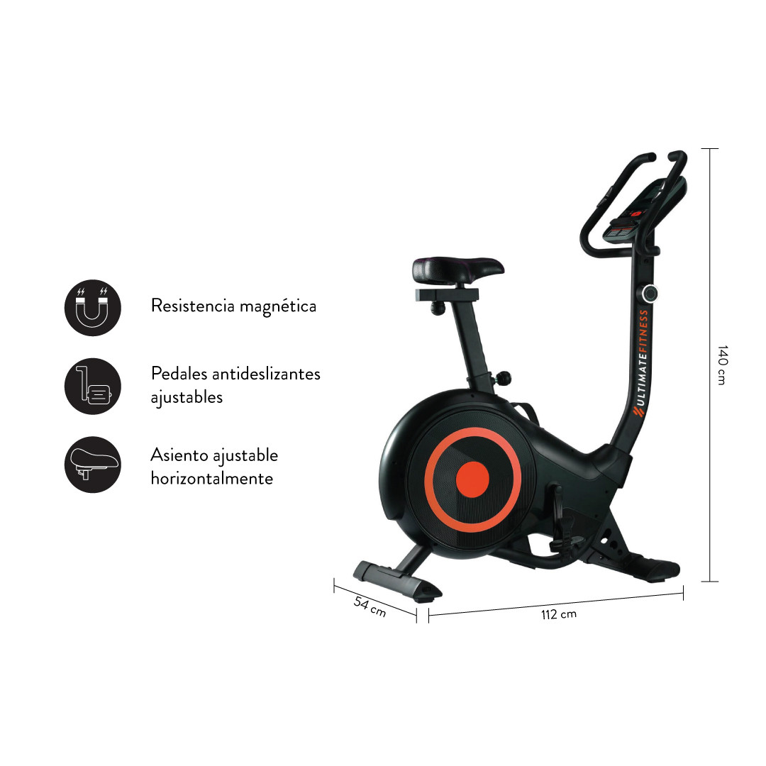 Bicicleta Fija Magnética Disco 6Kg Profesional Estática Ajustable