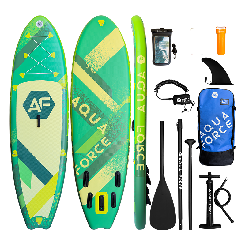 クアトロ　スタンドUP paddle board Stand Up Paddle Board 9.6 River Jungle - AquaForce