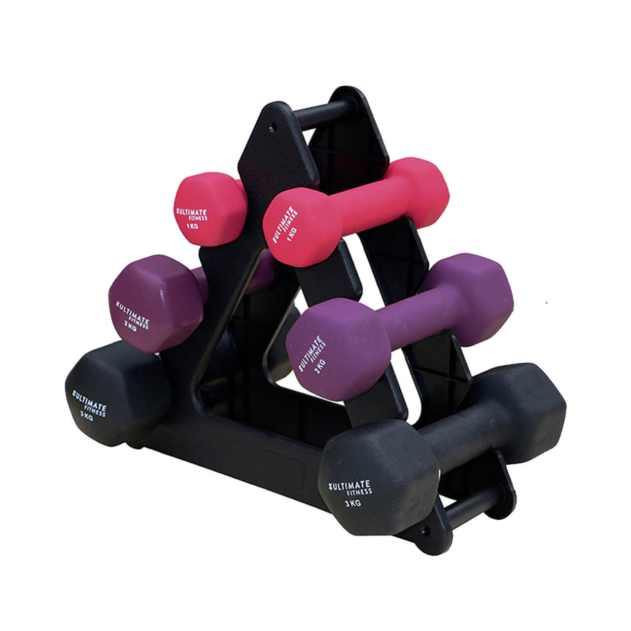 Maletín set neopreno mancuernas 12 kg - SD MED