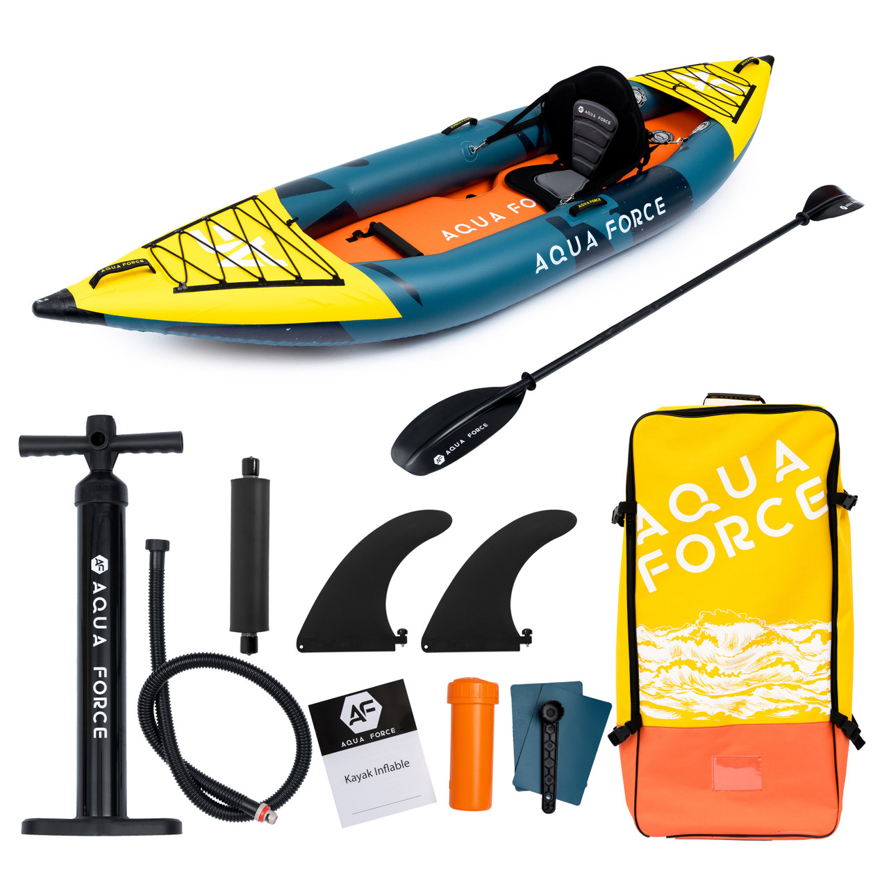 Kayak Inflable Drop Stitch 1 Persona 320cm Paki - AquaForce