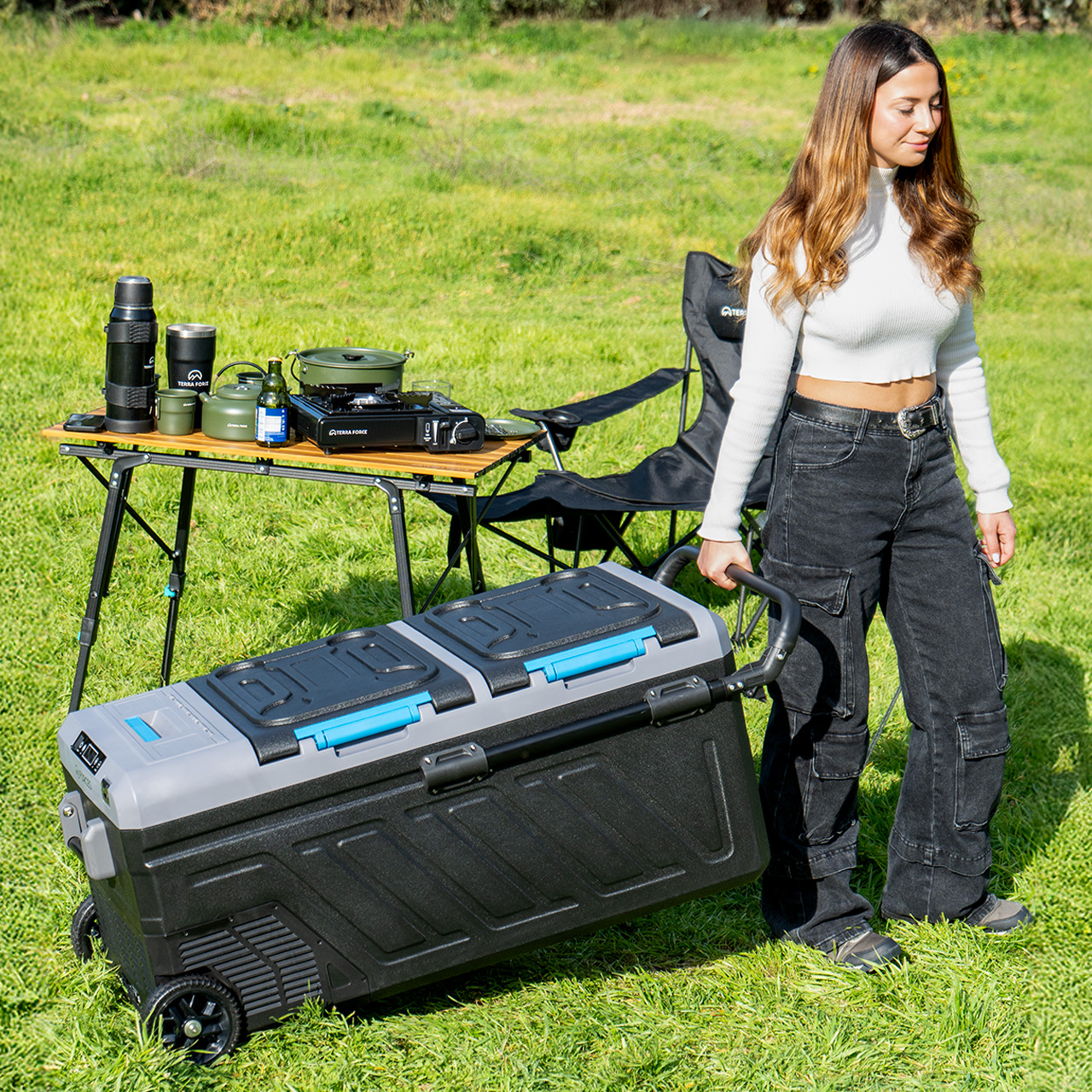 FFAR1 Cooler Freezer Eléctrico -20° a 20° 80L Bi-Zona s/Batería - AquaForce