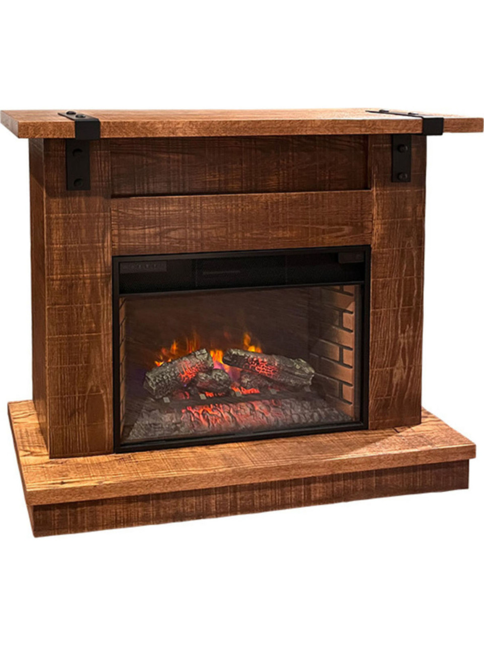 Fireplace Console Rustic The Astoria Rustic Mantel Fireplace Console 5110 by J. Troyer & Co ...