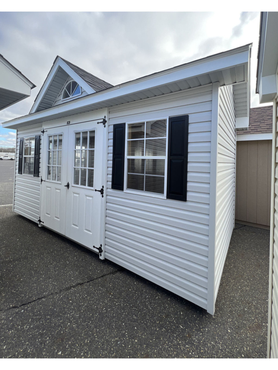 Quality Built 8'x16' Deluxe A-Frame with Dormer Vinyl Shed