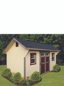 Deluxe Painted Wood Quaker Shed Deluxe Painted Wood Quaker Shed
