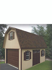 Painted Wood Elite Gambrel Shed Painted Wood Elite Gambrel Shed