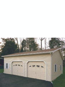 Custom 28'x32' Deluxe Vinyl 2 Car Garage Custom 28'x32' Deluxe Vinyl 2 Car Garage