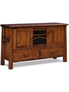 Artesa 63" Amish TV Stand with Drawers FVE-3663-A-BP