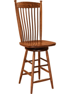 Easton Shaker Swivel Bar Stool