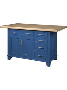Bridgeport 2 Door 5 Drawer Kitchen Island