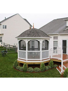 10' Country Style Bell Roof Octagon Gazebo