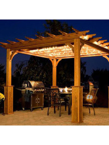 10' x 10' Traditional Wood Pergola with Superior Posts