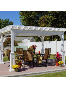 14 x 14 Traditional Vinyl Pergola