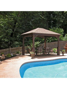 16 x 20 Traditional Wood Pavilion built by Amish Craftsman