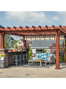 14' x 16' Artisan Cedar Wood Pergola Kit