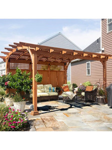 12 x 17 Hearthside Pergola with Lattice Roof