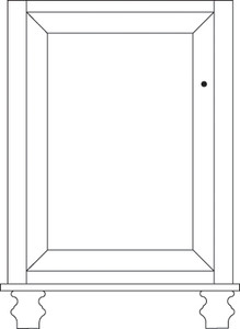 Oceanside 1 Door Bathroom vanity VOC560-24 Oceanside 1 Door Bathroom vanity VOC560-24