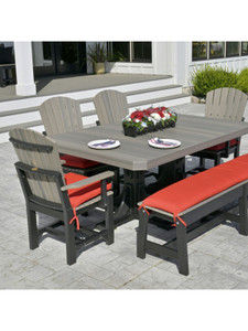 4' x 6' Rectangular Table Dining Height