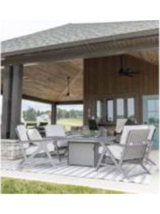 Numa 47" Square Fire Table Bar Numa 47" Square Fire Table Bar