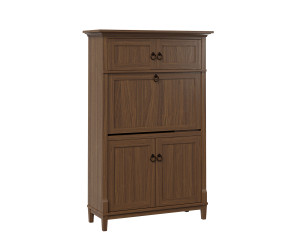 Mid-Century Modern flipdown desk, Walnut