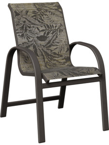 Outdoor Murphy dining chair made with durable aluminum frame and sling seating