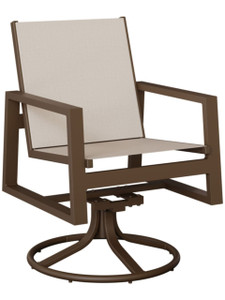 Vida Padded Sling Swivel Rocker Dining Chair Vida Padded Sling Swivel Rocker Dining Chair