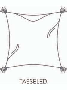 Lily Hive 24x24 Tasseled Down Feather Throw Pillow