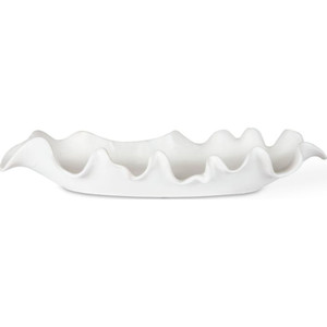 Ruffled Feathers Bowl, White