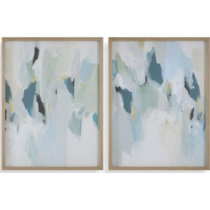 Seabreeze Framed Canvases, S/2