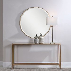 Aneta Round Mirror Gold