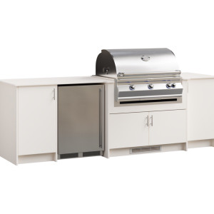 Berlin Gardens Agora Large outdoor kitchen island in MGP poly, designed for Fire Magic Echelon Diamond E660i 30-inch grill, available in multiple poly colors and textured finishes Berlin Gardens Agora Large outdoor kitchen island in MGP poly, designed for Fire Magic Echelon Diamond E660i 30-inch grill, available in multiple poly colors and textured finishes