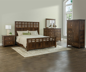 Alto Bedroom Collection red oak with cocoa stain - $55273-G10 Hardware