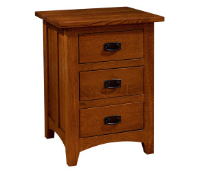 Classic Mission Three Drawer Nightstand Classic Mission Three Drawer Nightstand