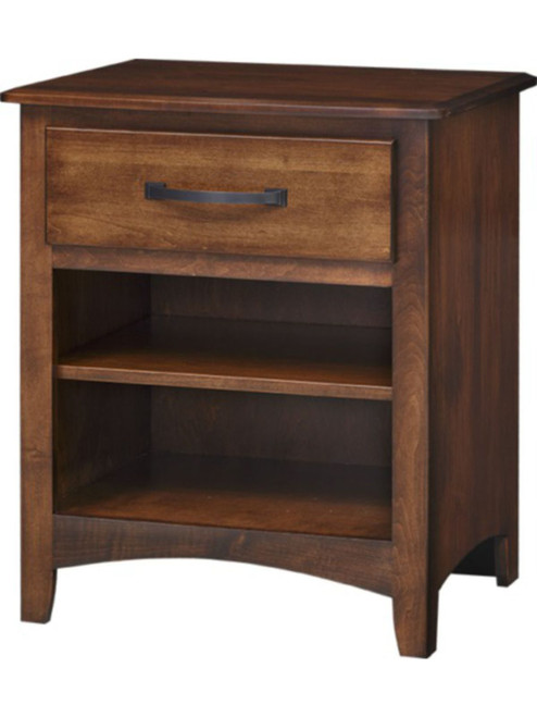 Concord 1-Drawer Night Stand with Open Shelf 2112