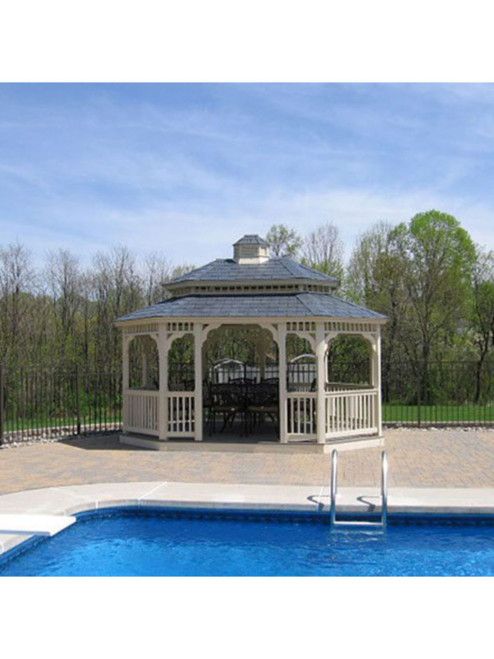 12 x 24 Colonial Style Oval Gazebo