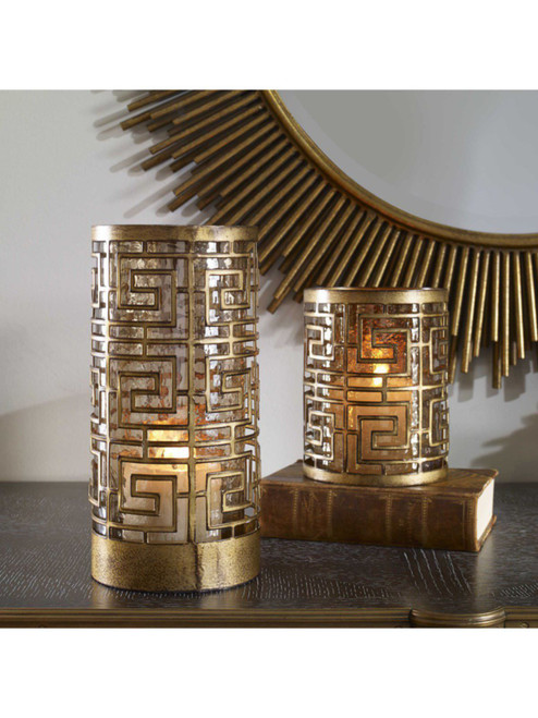 Ruhi Hurricane Candleholders, S/2 18953