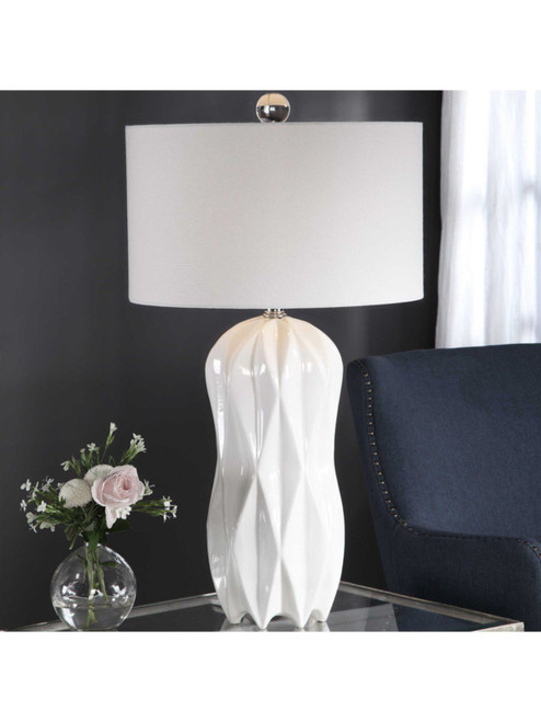 Malena Table Lamp, White 26204