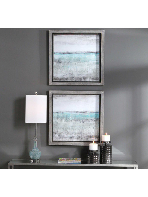 Aqua Horizon Framed Prints, S/2 51114