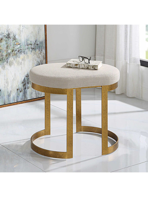 Infinity Accent Stool, Gold 23698