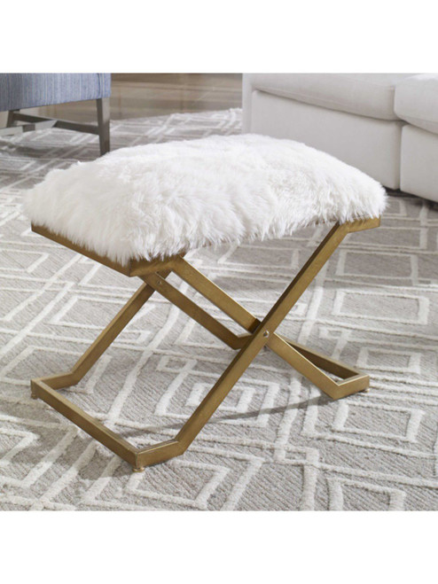 Farran Small Bench, Gold 23278