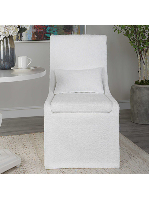 Coley Armless Chair, White 23728